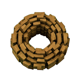 Rope (Voxel) - 256x256 pixel art sprite