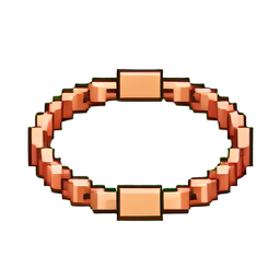 Roségoldkettenarmband — 256×256 Pixel-Art-Sprite