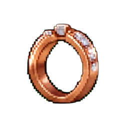 Rose Gold Cocktail Ring — 256×256 pixel art sprite