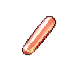 Rose Gold Hair Pin — 256×256 pixel art sprite