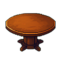 Round Table - 256x256 pixel art sprite