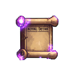 Décret Royal — sprite pixel art 256×256