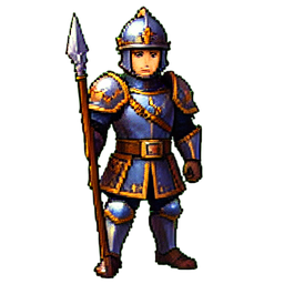 Garde royale — sprite pixel art 256×256