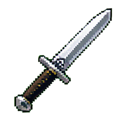 Königliches Messer — 256×256 Pixel-Art-Sprite