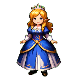 Königin — 256×256 Pixel-Art-Sprite
