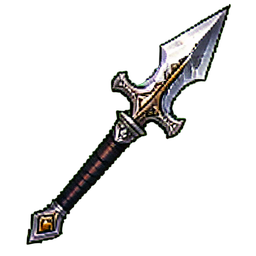 Königlicher Speer — 256×256 Pixel-Art-Sprite
