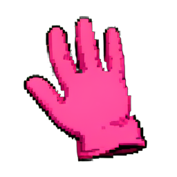 Rubber Gloves Pink — 256×256 pixel art sprite