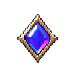 Ruby Brooch Pin — 256×256 pixel art sprite
