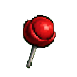 Ruby Hair Pin — 256×256 pixel art sprite