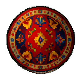 Rug Round - 256x256 pixel art sprite