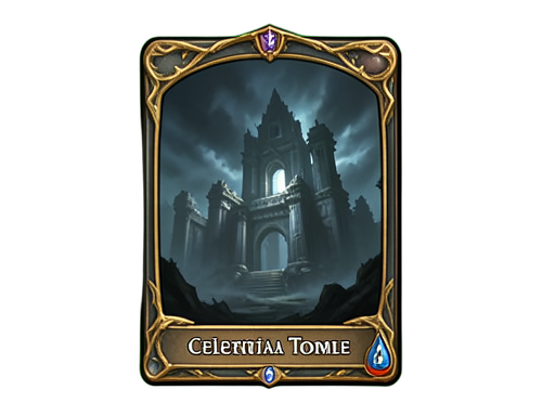 Templo celestial en ruinas — sprite pixel art 512×384