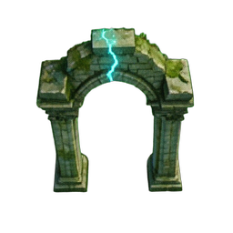 Ruinenbogen (Atmosphärisch) — 256×256 Pixel-Art-Sprite