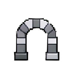 Ruins Arch (Low-Res) - 256x256 pixel art sprite