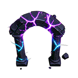 Ruinenbogen (VFX) — 256×256 Pixel-Art-Sprite