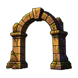Ruins Arch - 256x256 pixel art sprite