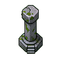 Ruins Pillar (16-Bit) - 256x256 pixel art sprite