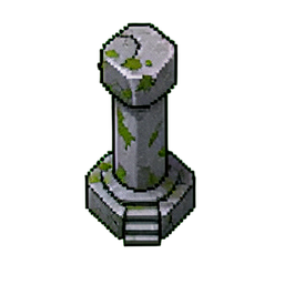 Ruinenpfosten (16-Bit) — 256×256 Pixel-Art-Sprite