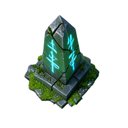 Ruins Pillar (HD-2D) - 256x256 pixel art sprite