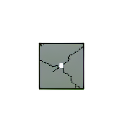 Ruins Pillar (Low-Res) - 256x256 pixel art sprite