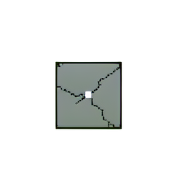 Ruinenpfosten (Niedrigauflösung) — 256×256 Pixel-Art-Sprite