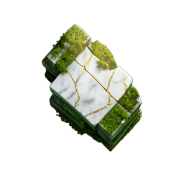 Ruinenwand (HD-2D) — 256×256 Pixel-Art-Sprite