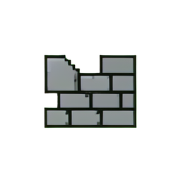 Ruinenmauer (Niedrigauflösung) — 256×256 Pixel-Art-Sprite