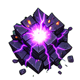 Ruinenwand (VFX) — 256×256 Pixel-Art-Sprite
