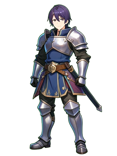 Placa mágica del caballero runa — sprite pixel art 384×512