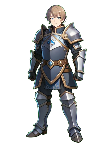 Escudo de sigilo del caballero runa — sprite pixel art 384×512