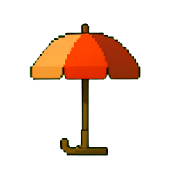 Support d'ombre rustique — sprite pixel art 256×256