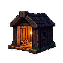 Rostiger Brunnen — 256×256 Pixel-Art-Sprite