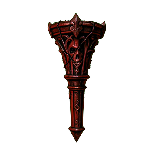 Heiliger Stab Dunkel — 512×512 Pixel-Art-Sprite