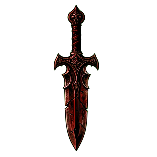 Adaga sacrificial ornamentada — sprite pixel art 512×512