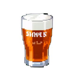 Sake-Tasse — 256×256 Pixel-Art-Sprite