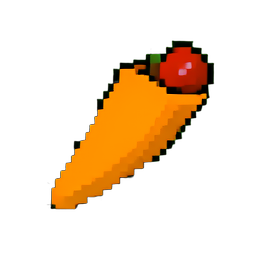 Samosa — sprite pixel art 256×256