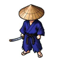 Ronin (16-Bit) — sprite pixel art 256×256