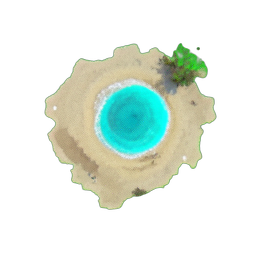 Sand Beach (Atmospheric) - 256x256 pixel art sprite