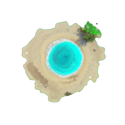 Playa de Arena (Atmósfera) — sprite pixel art 256×256