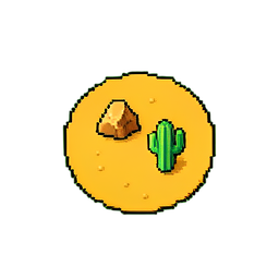 沙沙漠 (16-Bit) — 256×256 像素游戏素材