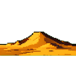 Désert de sable — sprite pixel art 256×256