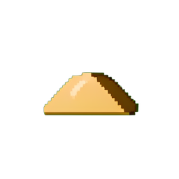 Sand Dune Small (Low-Res) - 256x256 pixel art sprite