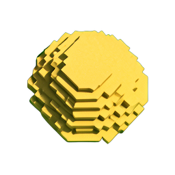 Sand Dune Small (Voxel) - 256x256 pixel art sprite