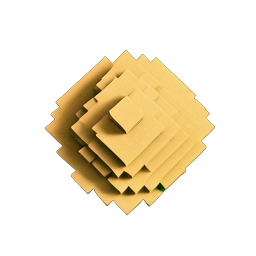 Sand Dune (Voxel) - 256x256 pixel art sprite