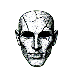 Faraó de areia (1-Bit) — sprite pixel art 256×256