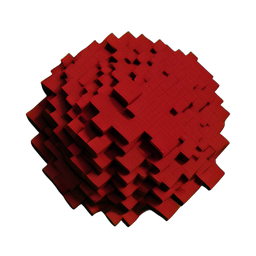 Sand Red (Voxel) - 256x256 pixel art sprite