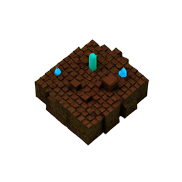 Sand Wet (Voxel) - 256x256 pixel art sprite