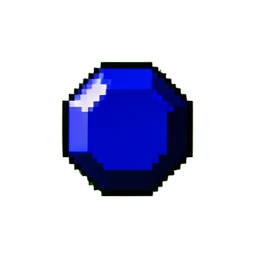 Saphir (16-Bit) — 256×256 Pixel-Art-Sprite