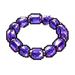 Saphir-Kette — 256×256 Pixel-Art-Sprite