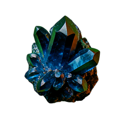 Saphir (Filmisch) — 256×256 Pixel-Art-Sprite