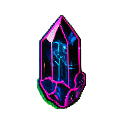Saphir (Cyberpunk) — 256×256 Pixel-Art-Sprite